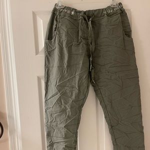 Olive green pants